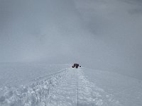 Nous voila le 27 septembre, dans la montée au camp 4, longue pente régulière au dessus du col nord a 7000m jusqu'à venir buter sur de petits séracs qu'ils faut franchir
